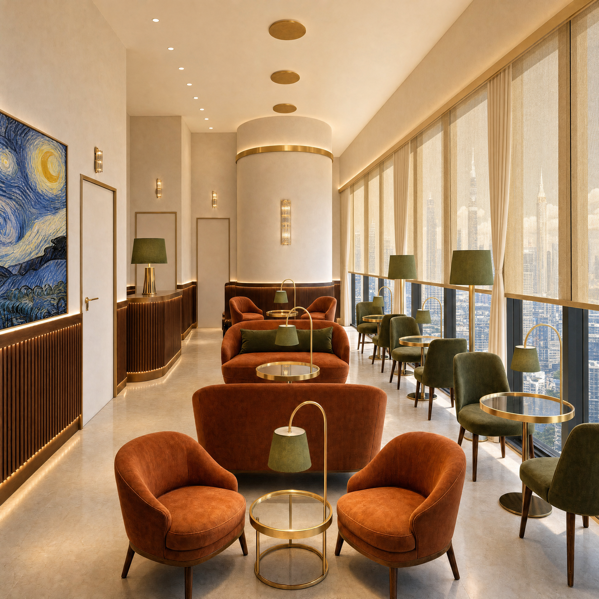 Lobby, noon