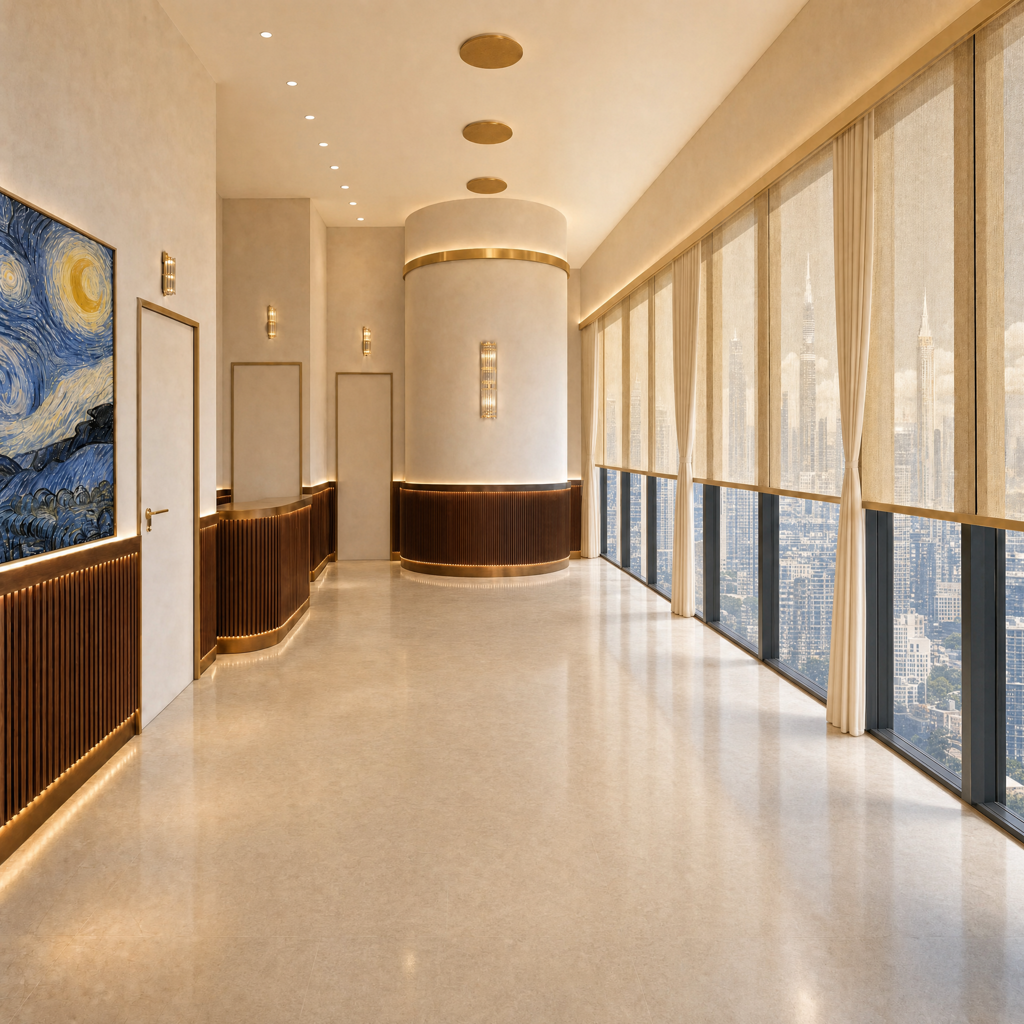 Lobby, spatial overview